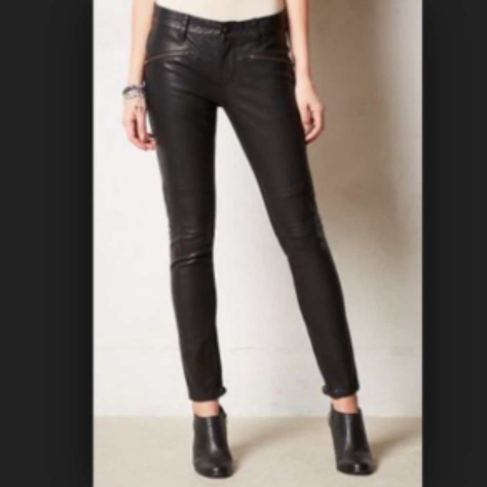 Anthropologie Faux Leather Pants